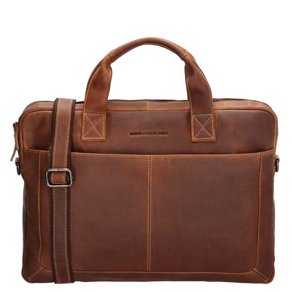 Hide & Stitches Japura Laptoptas 15.6&apos;&apos; Cognac