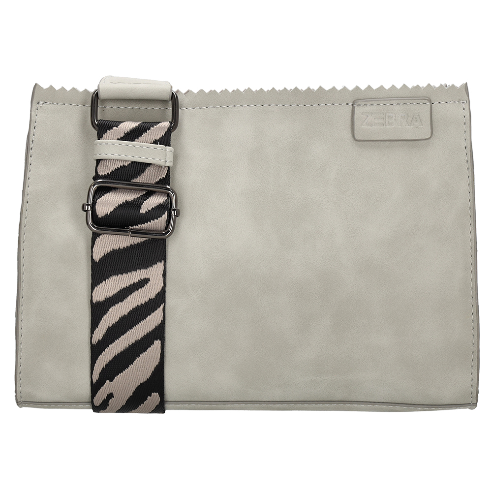 Zebra Trends Naturel Bag Kartel Crossbody Merel Middengrijs