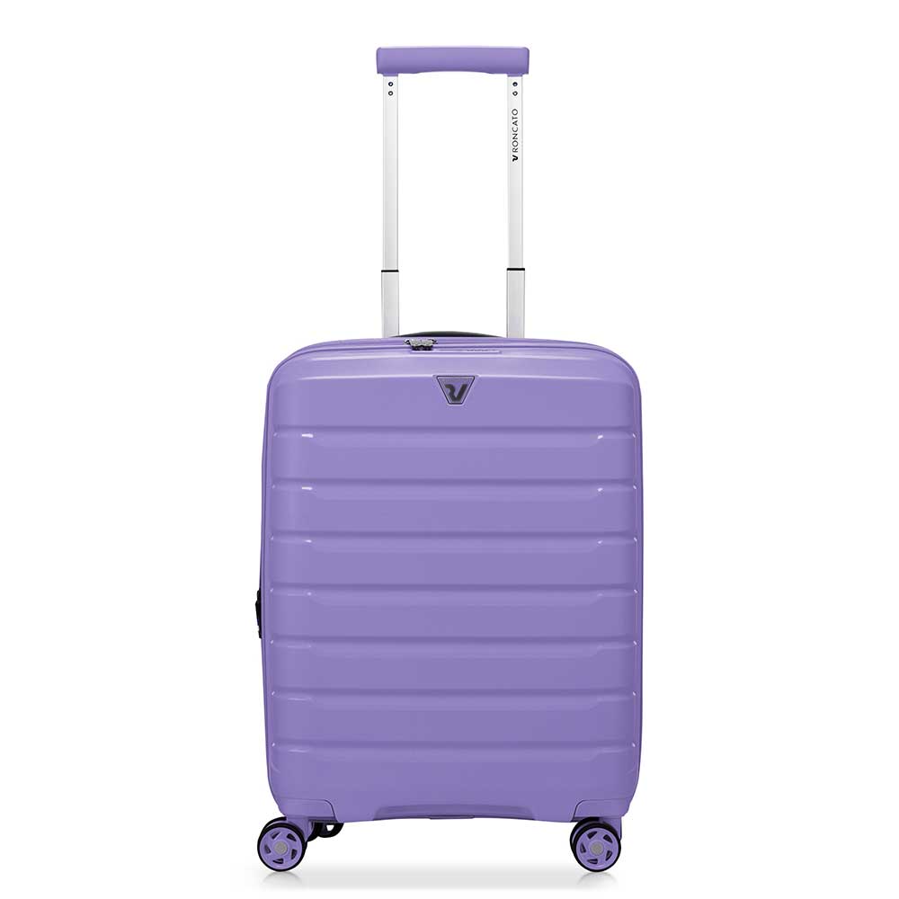 Roncato Handbagage harde koffer / Trolley / Reiskoffer - Butterfly - 55 cm - Paars