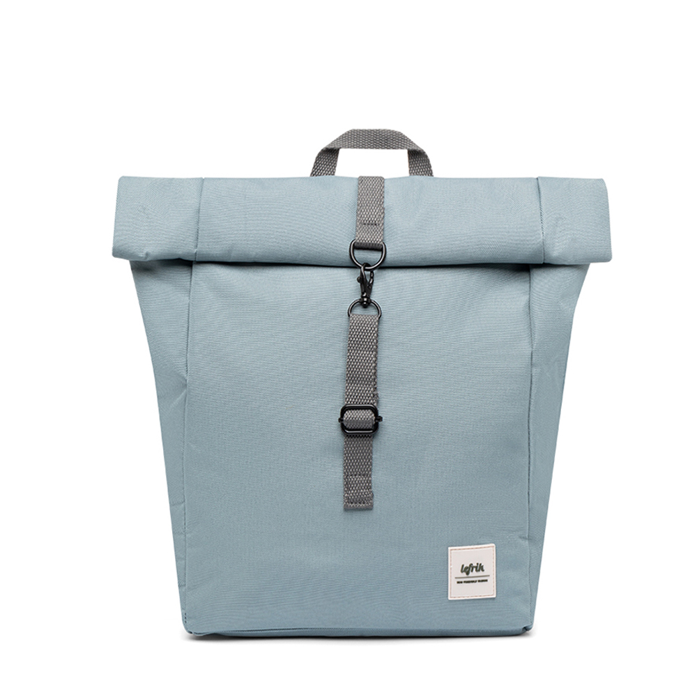 Lefrik Roll Mini Rolltop Rugzak - Eco Friendly - Recycled Materiaal - Stone Blue