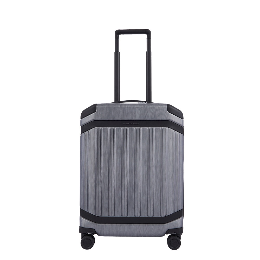 Piquadro Handbagage harde koffer / Trolley / Reiskoffer - PQ-Light - 55 cm - Zwart