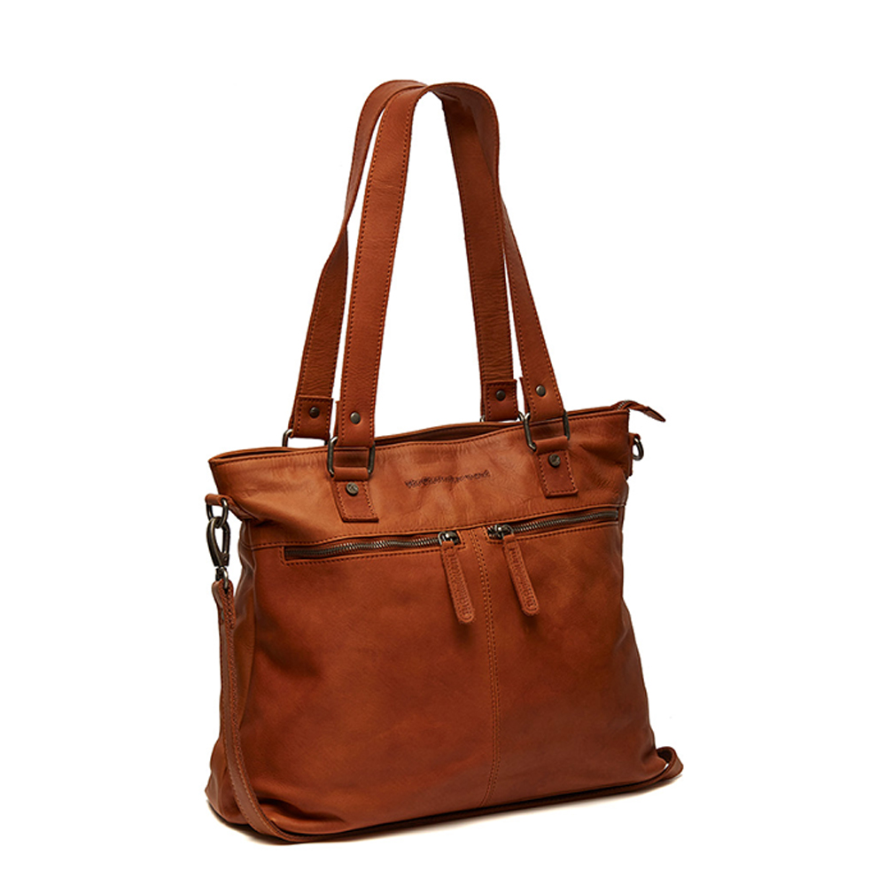 The Chesterfield Brand Leren Shopper Cognac Rome