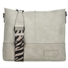 Zebra Natural Bag Kartel Schoudertas Merel Midden Grijs