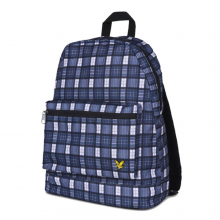 Lyle & Scott Check Backpack Dark Navy