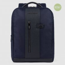 Piquadro Brief 2 Laptop Computer Backpack 15.6" Dark Blue