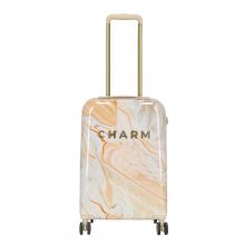 Charm London Travel Trolley S Marble Crème