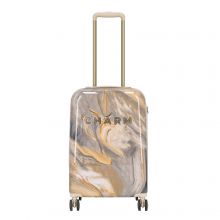 Charm London Travel Trolley S Marble Light Grey