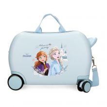 Frozen Rolling Suitcase 4 Wheels Believe In The Journey Ice Blue