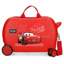 Cars Rolling Suitcase 4 Wheels Red