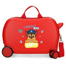 Paw Patrol Rolling Suitcase 4 Wheels Playfyul Red