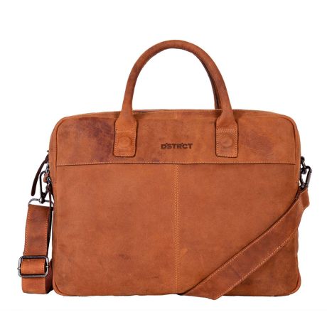 DSTRCT Wall Street Business Laptoptas 15.6 Cognac