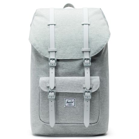 Herschel little america cheap grey crosshatch