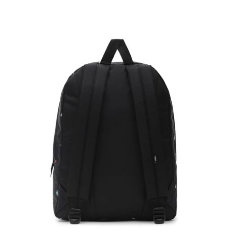 Vans realm discount backpack black rose