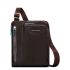 Piquadro Blue Square iPad Air/ iPad 9.7" Crossbody Bag Mahogany