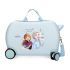 Frozen Rolling Suitcase 4 Wheels Believe In The Journey Ice Blue