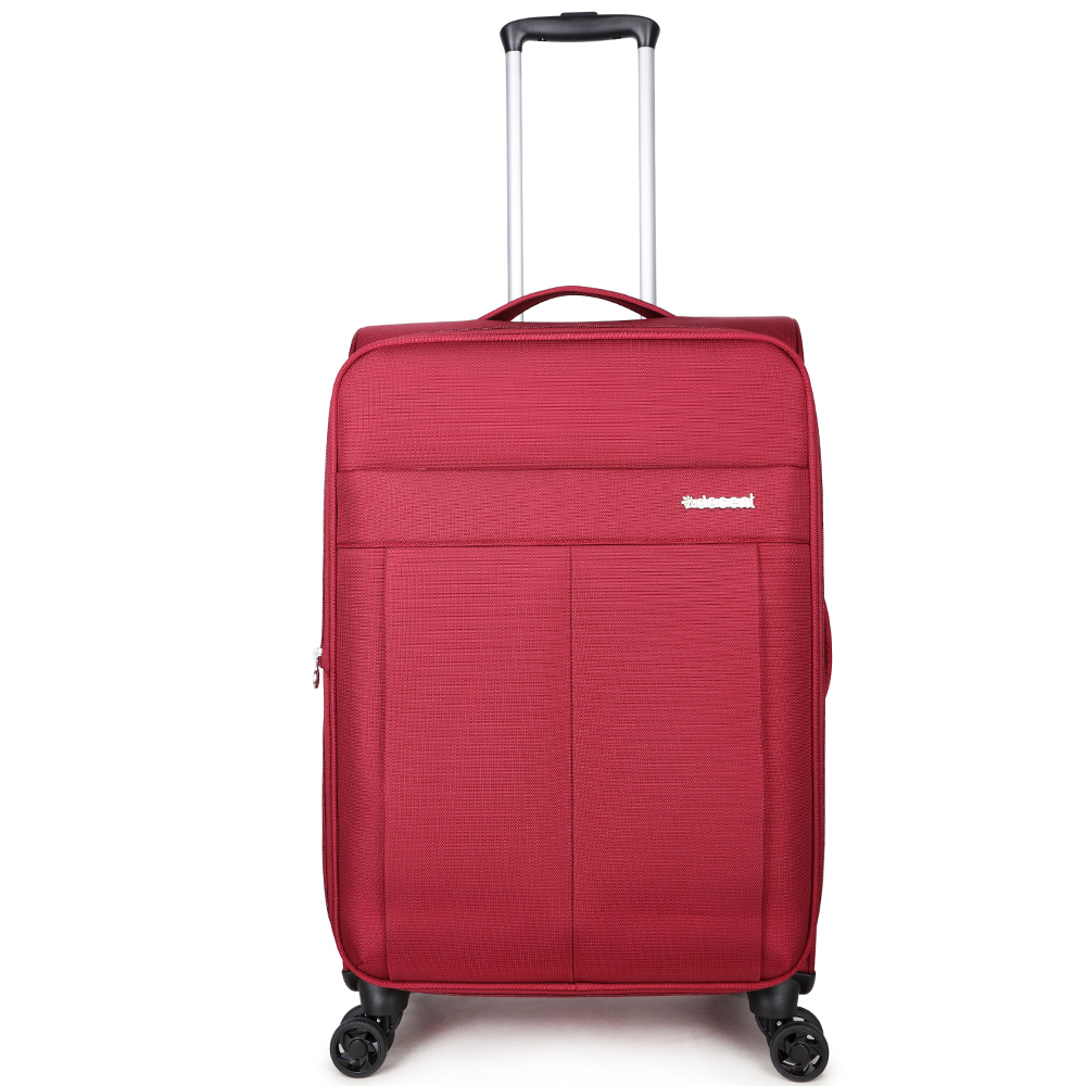 Decent D-Upright Medium Koffer - 66 cm Expandable - TSA slot - Bordeaux Rood