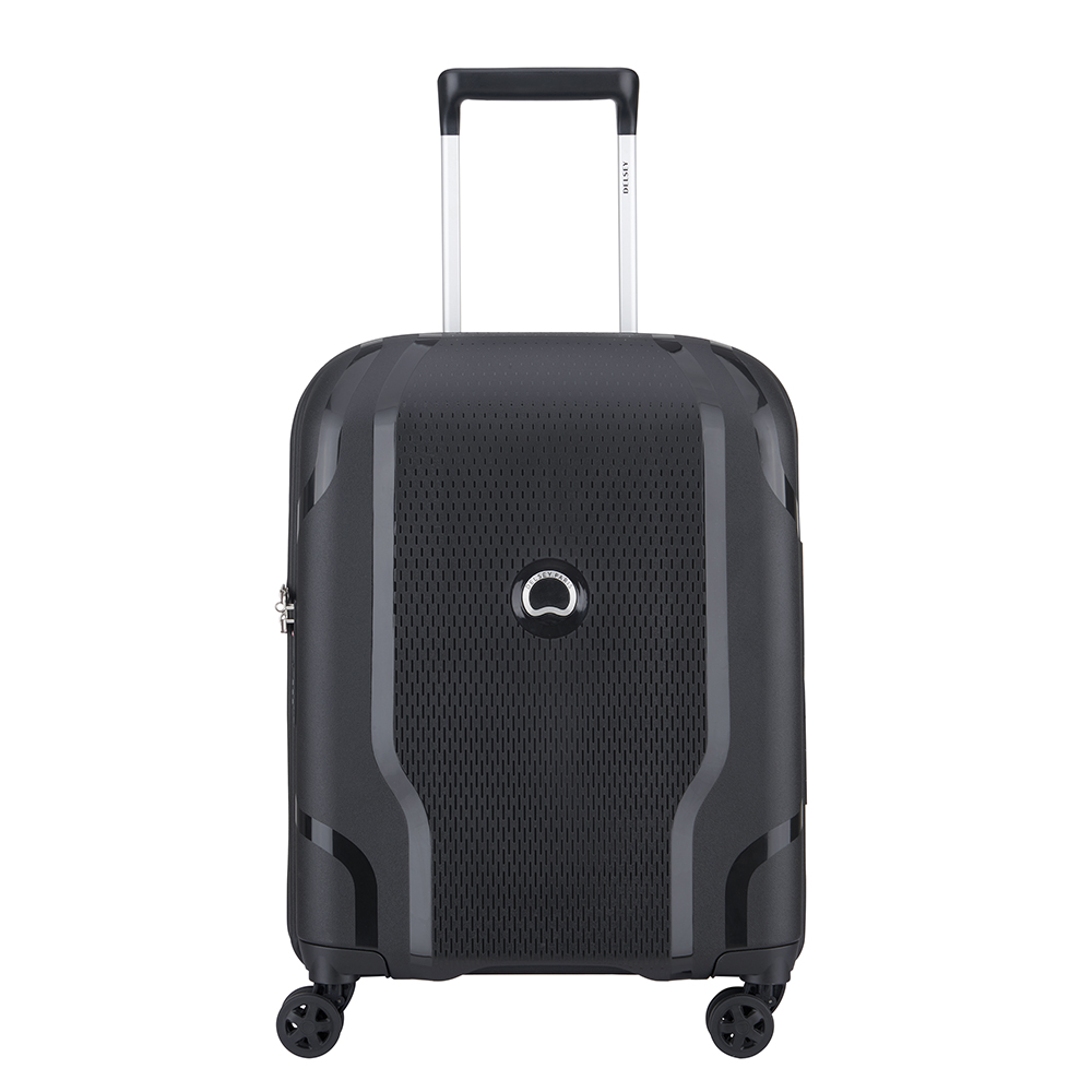 Delsey Clavel 4 Wheel Slim Handbagage Trolley 55 cm Black