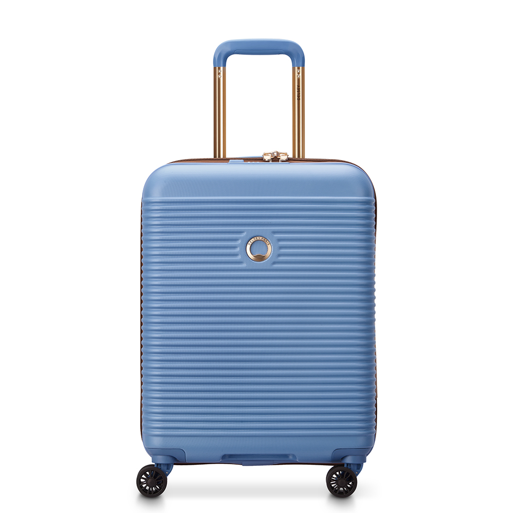 Delsey Handbagage harde koffer / Trolley / Reiskoffer - Freestyle - 55 cm - Blauw