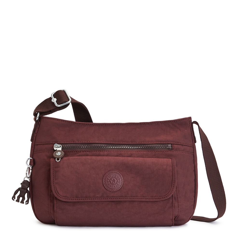 Kipling Syro Schoudertas Mahogany