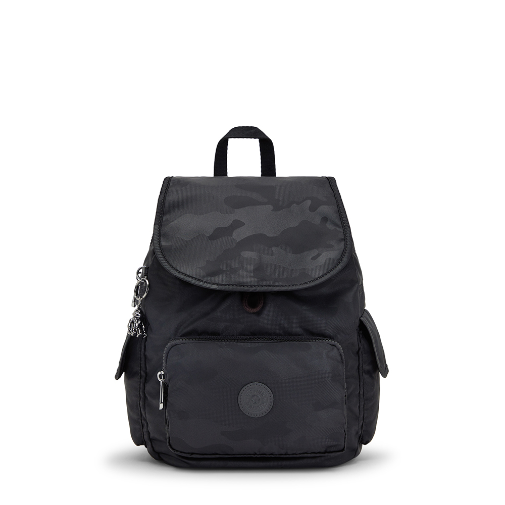 Kipling City Pack S Backpack Black Camo Emb