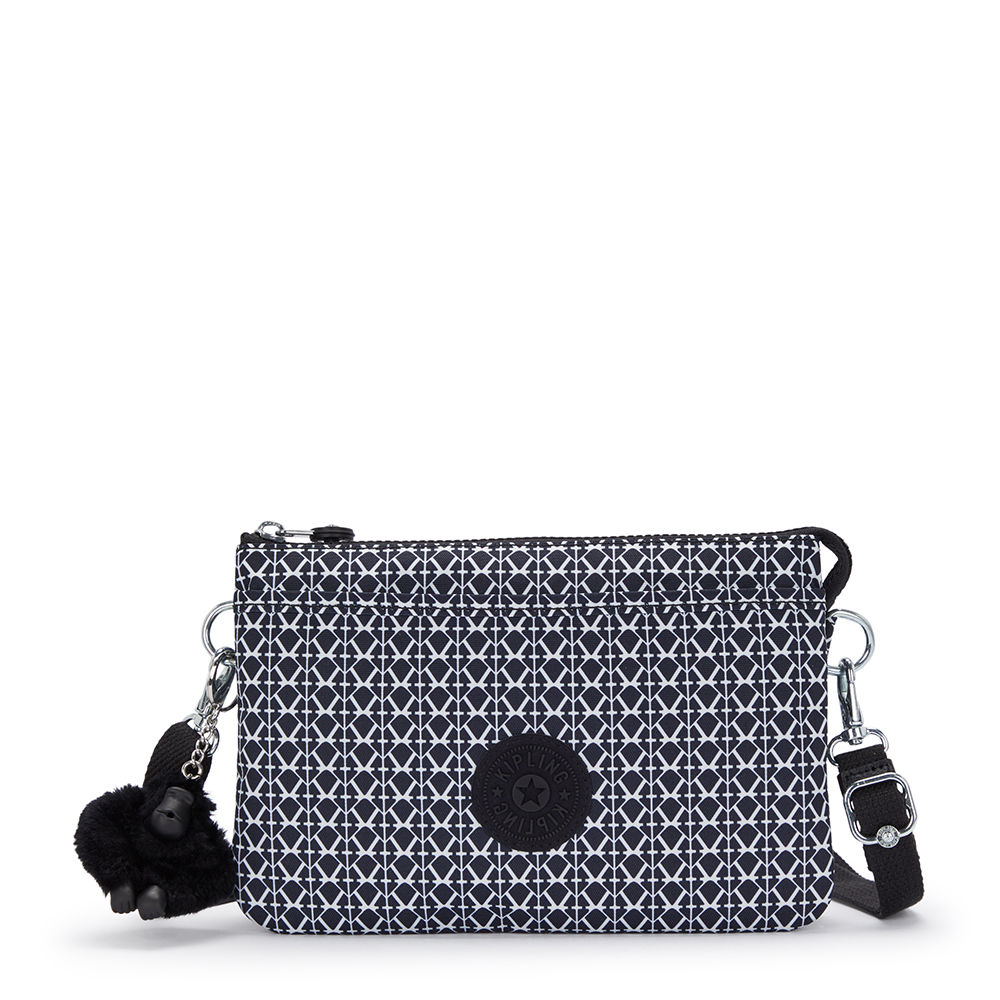 Kipling Riri Crossbody Schoudertas Signature Print