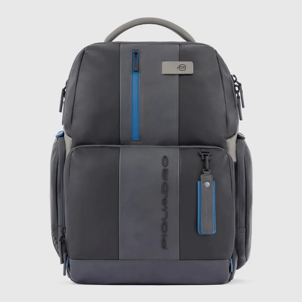Piquadro Urban Fast Check PC Backpack 15.6&apos;&apos; Black / Grey Blue