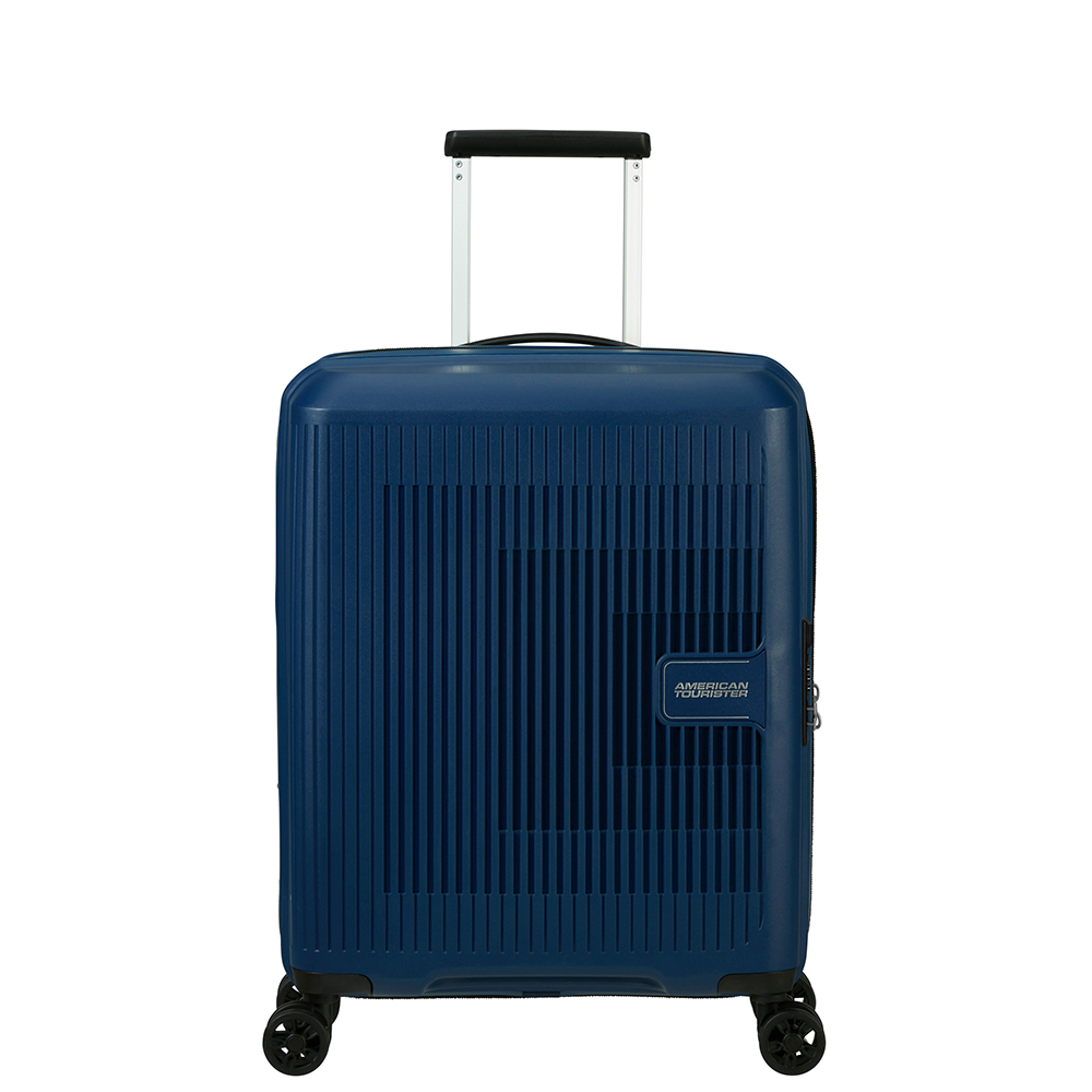 American Tourister Reiskoffer - Aerostep Spinner 55/20 uitbreidbaar (Handbagage) Navy Blue